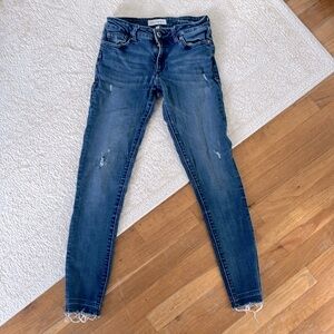DL 1961 Emma Blue Stark Power Legging Jeans - Size 26